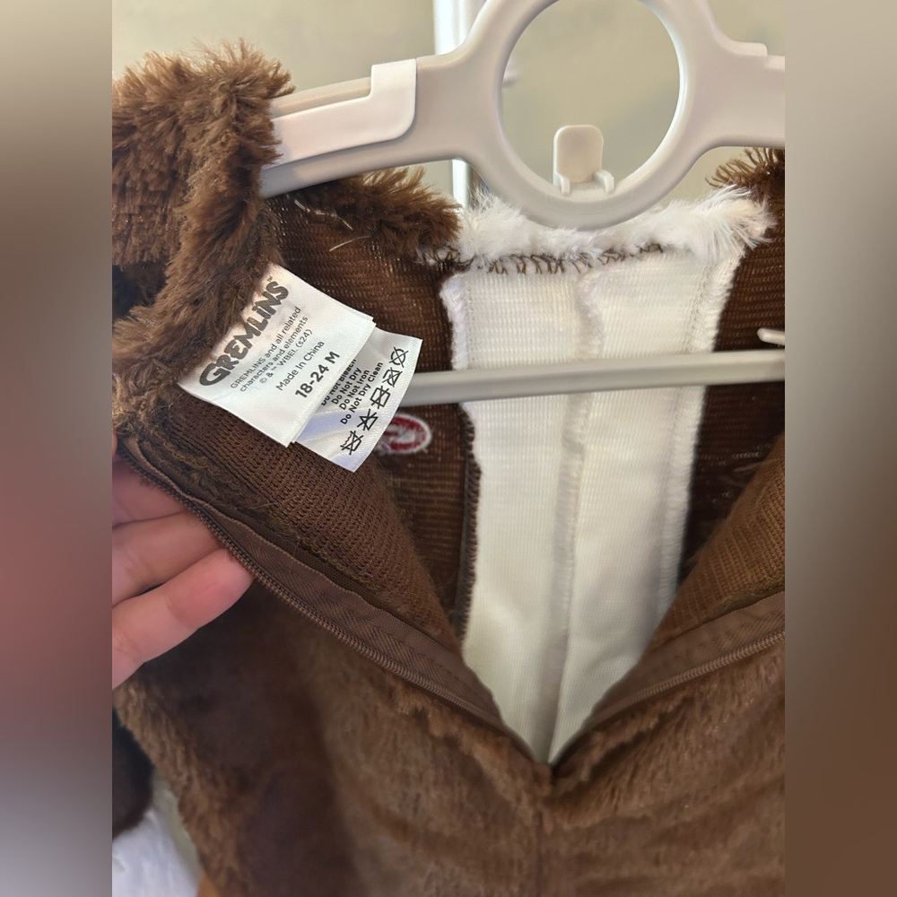 Gizmo Gremlins Kids Costume - Brown and White - Picture 4 of 8